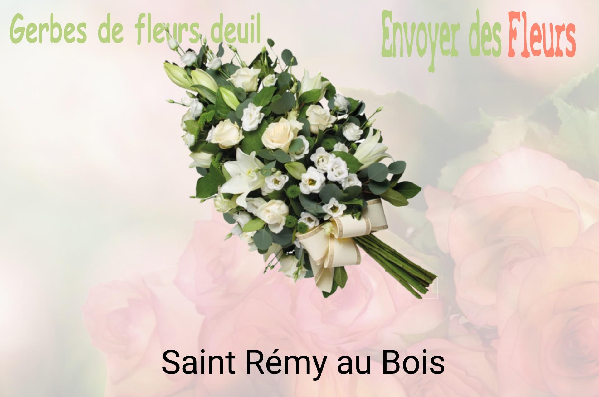 Gerbe de fleurs de deuil livrée à Saint-Rémy-au-Bois